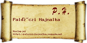 Palóczi Hajnalka névjegykártya